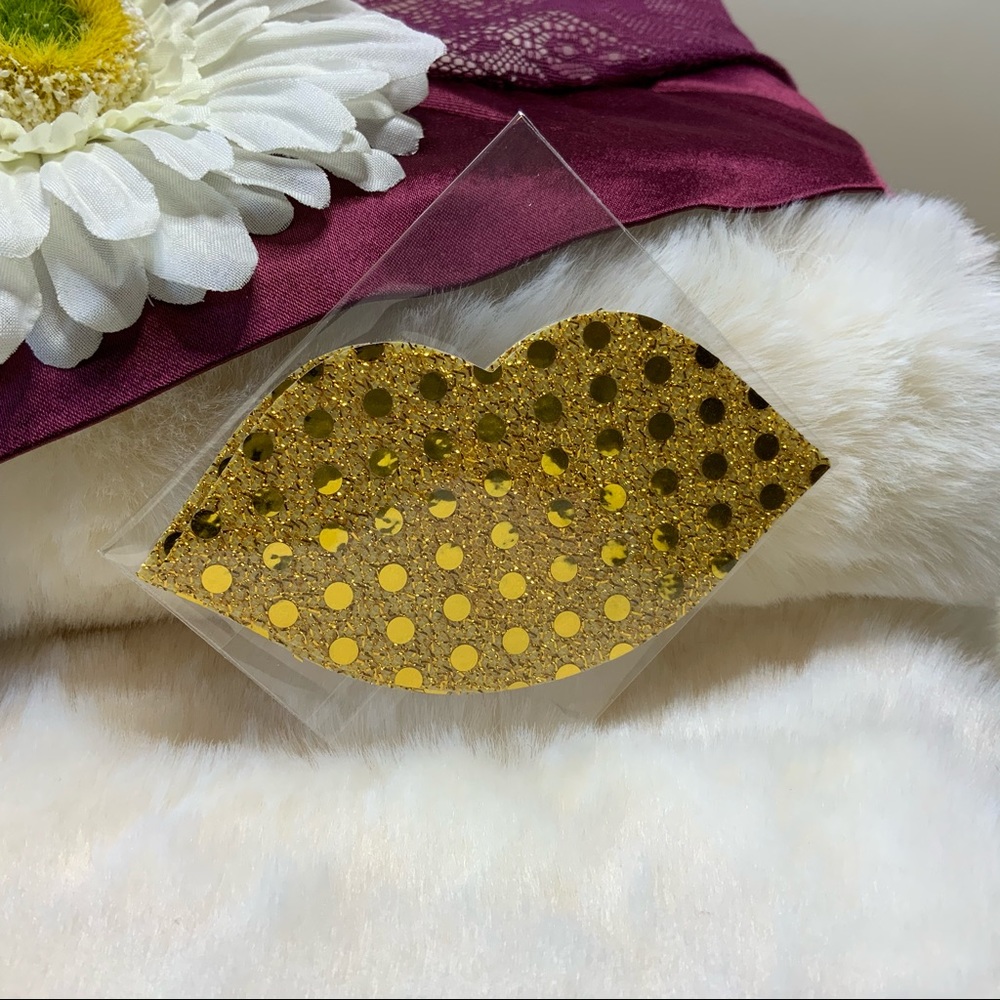MIX/MATCH to save Pasties: Lips with golden sequins 🏳️‍🌈 Happy Pride 🏳️‍🌈